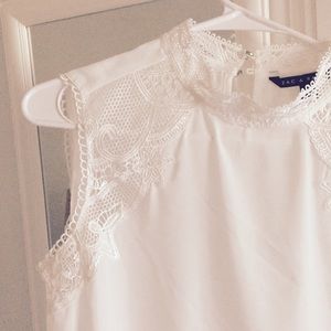 White lacy blouse, NWOT